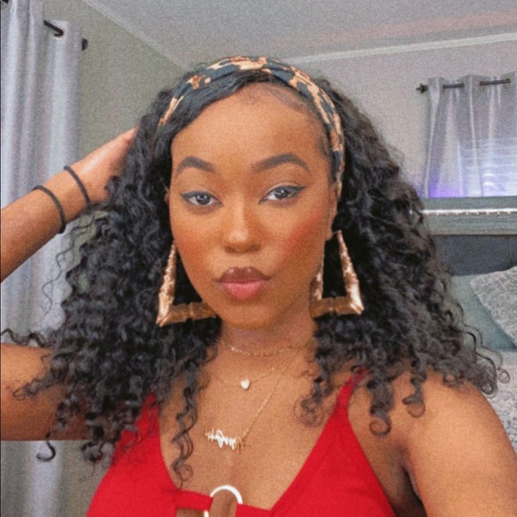 Deep Wave Human Hair Headband Wig - Picture 4 of 7